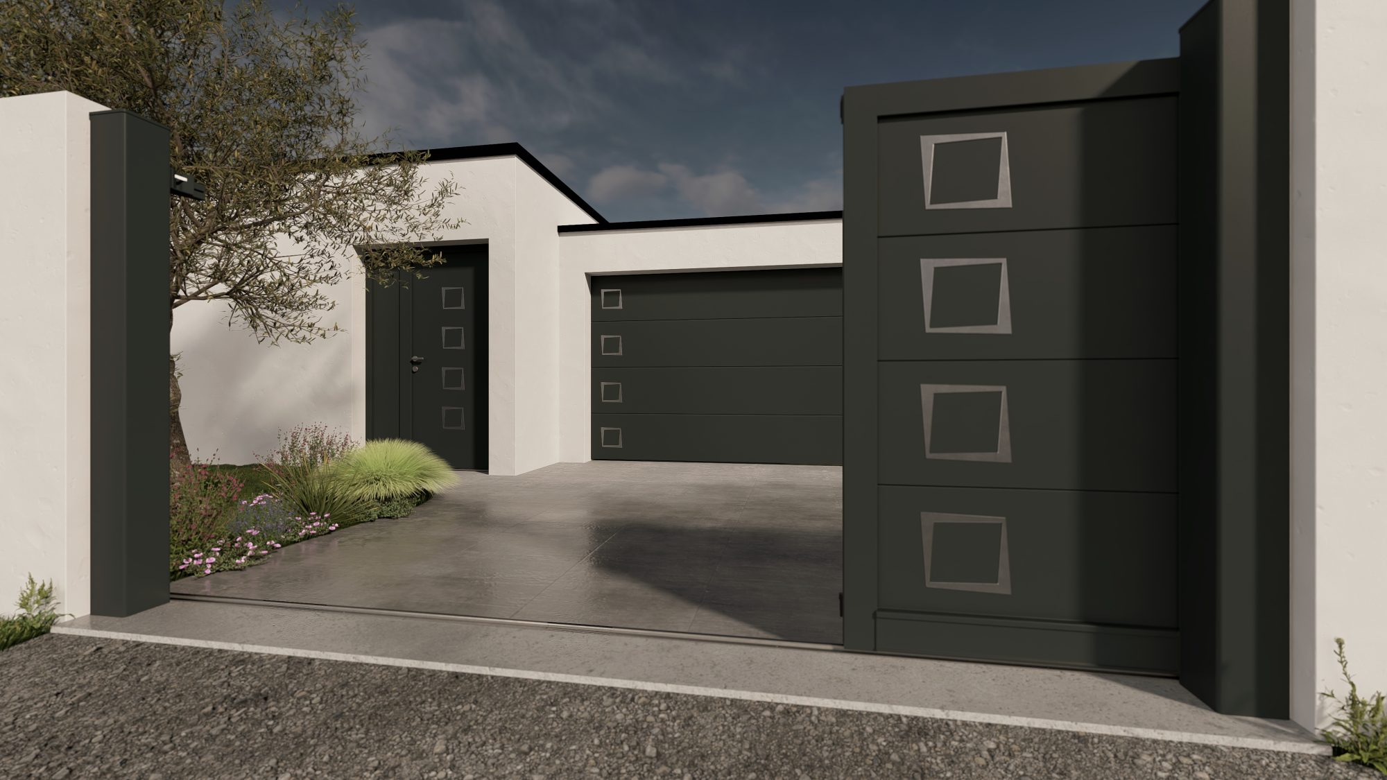 Concept d'IIZII pour renover et relooker sa porte avec un décor à coller