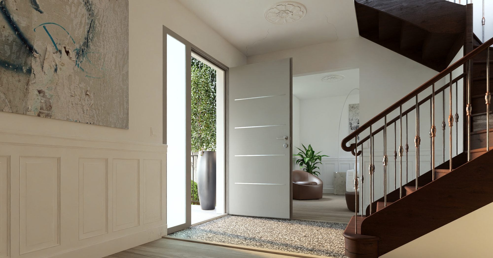 Le concept IIZII, les décors a coller pour la rénovation de portes