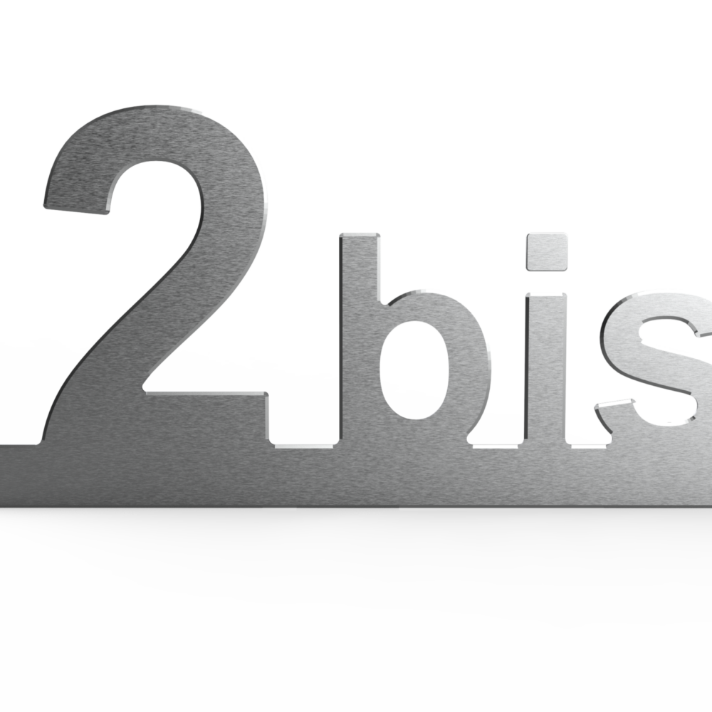 Numéro de maison personnalisé - 2bis