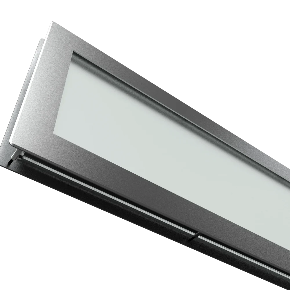 hublot vertical 250x750 mm pour porte de garage