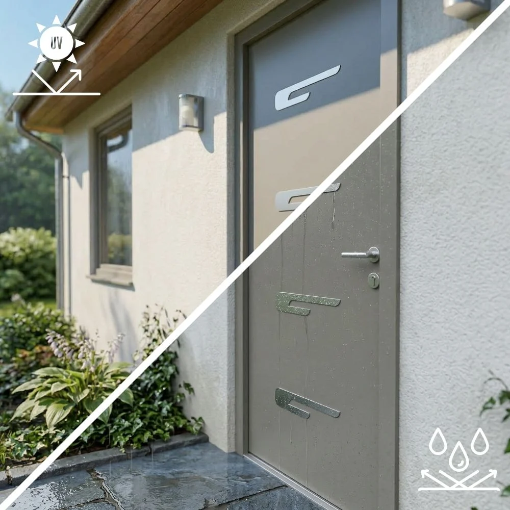 HAMO - décor aluminium porte resistant aux u.v et a la pluie