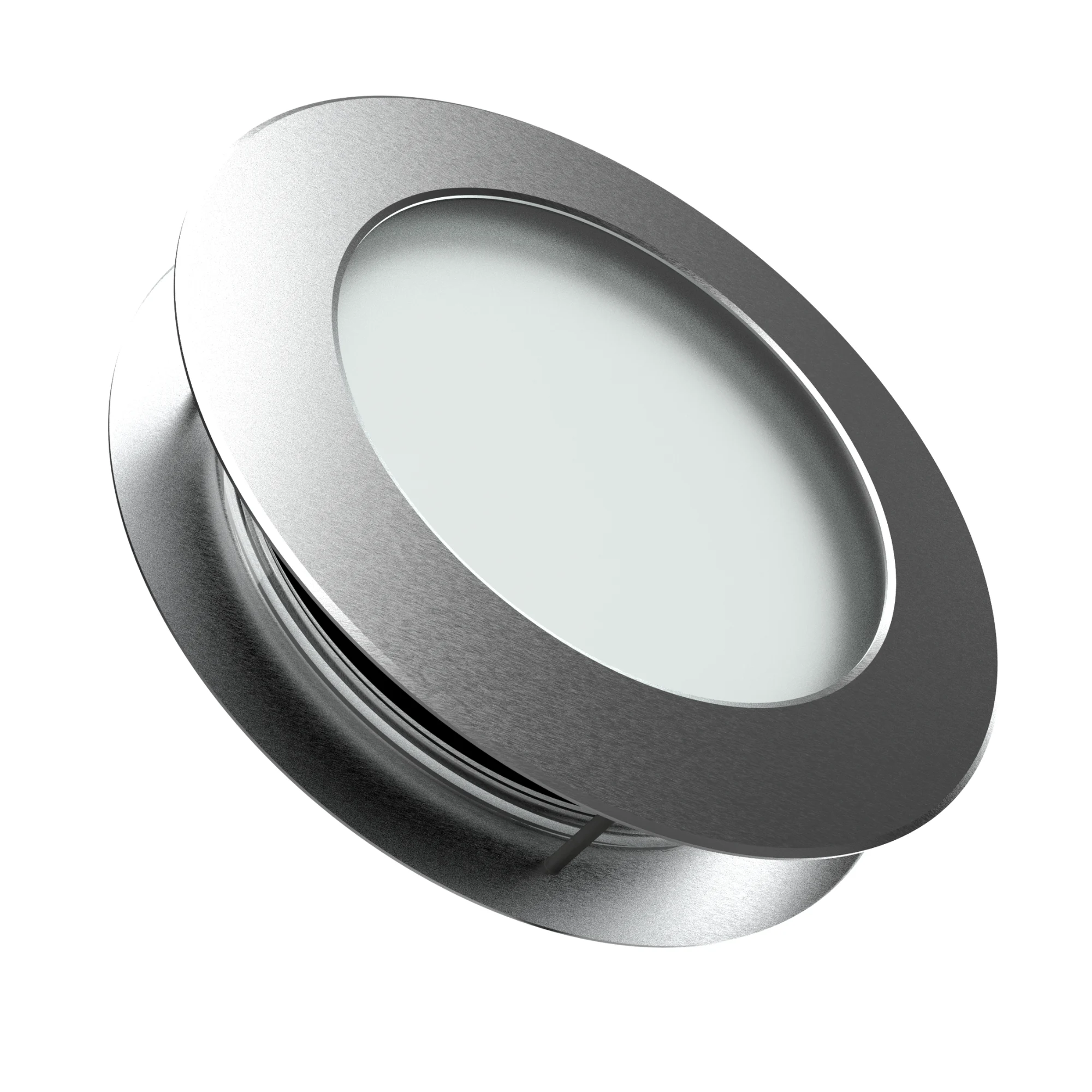 PRESTIGIO - Hublot rond pour porte intérieure Ø250 mm – Double vitrage PMMA dépoli ou clair aspect verre – Image 2