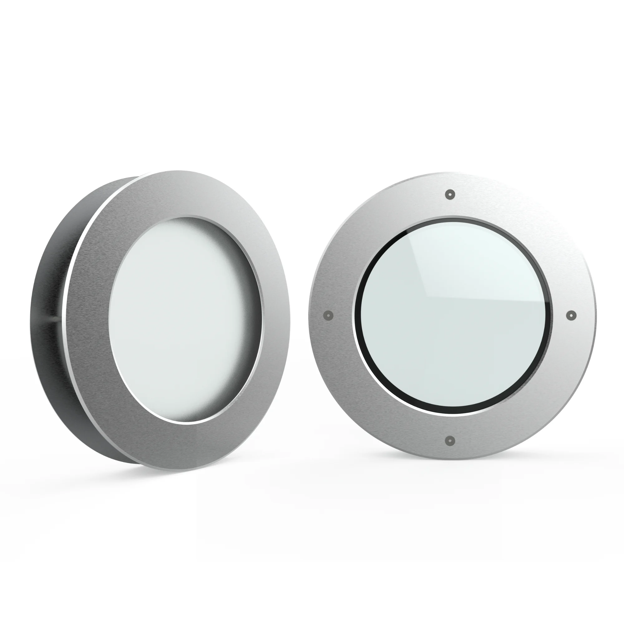 PRESTIGIO - Hublot rond pour porte intérieure Ø250 mm – Double vitrage PMMA dépoli ou clair aspect verre – Image 6