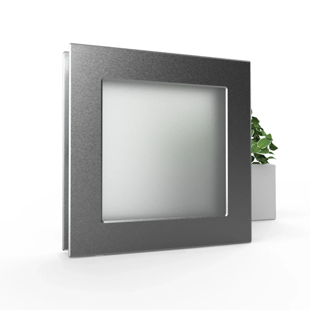 hublot carré inspiro 250x250 mm pour porte de garage sectionnelle
