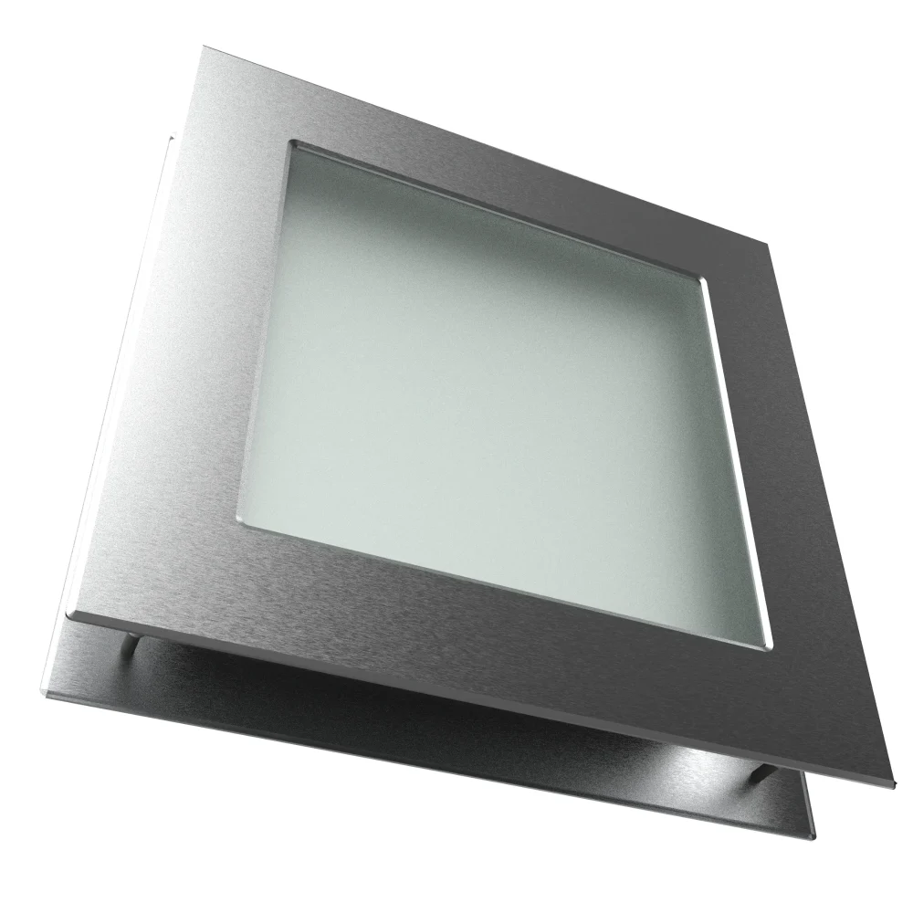 hublot carré inspiro 250x250 mm pour porte de garage sectionnelle