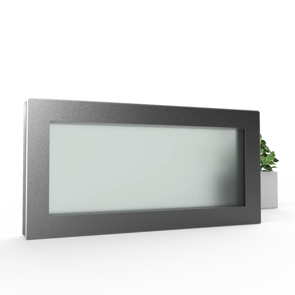 FASCINO - Hublot pour porte de service 250x500 mm – vitrage clair ou dépoli – porte garage & intérieure