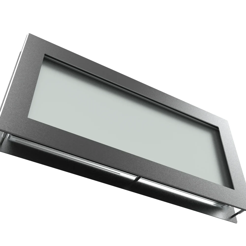 FASCINO - Hublot pour porte de service 250x500 mm – vitrage clair ou dépoli – porte garage & intérieure