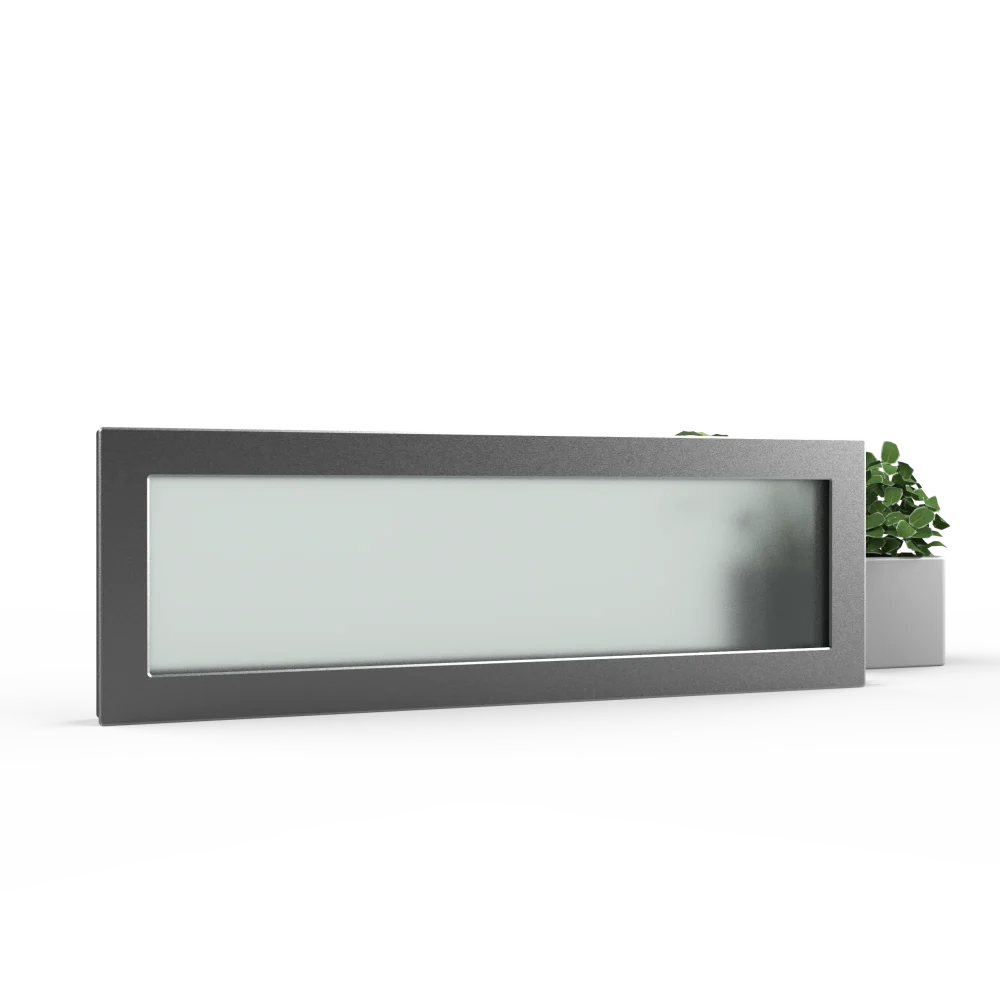 hublot vertical 250x750 mm pour porte de garage