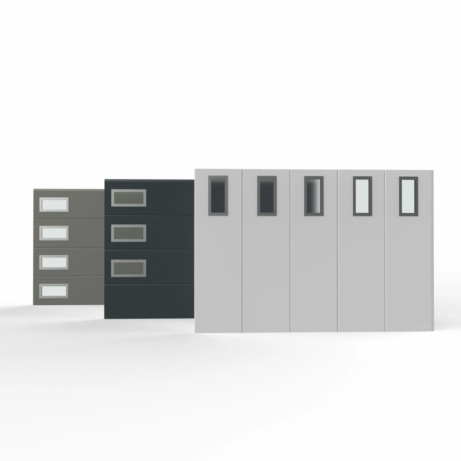 FASCINO - Hublot pour porte de service 250x500 mm – vitrage clair ou dépoli – porte garage & intérieure – Image 5