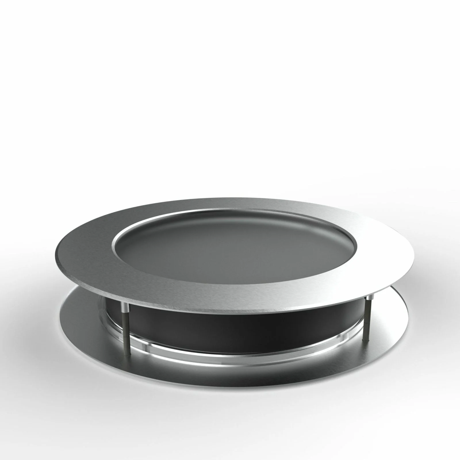 PRESTIGIO - Hublot rond pour porte intérieure Ø250 mm – Double vitrage PMMA dépoli ou clair aspect verre – Image 8