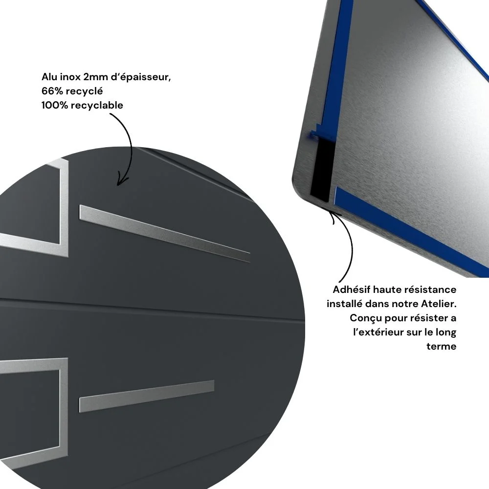 TETRA - Décor porte de garage - Alu inox – Image 4