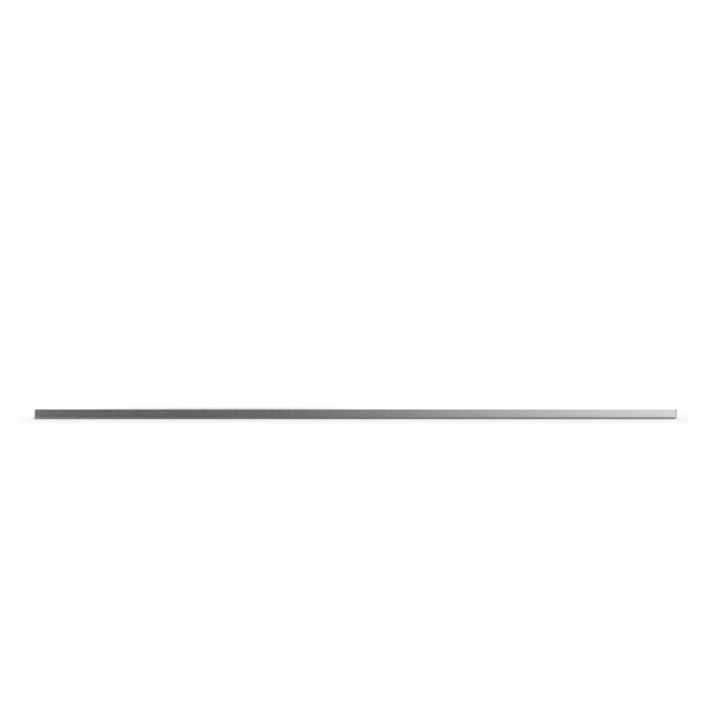 LIAM - Décoration Alu à Coller Porte 750x13 mm en Inox Brossé- Tous types de portes