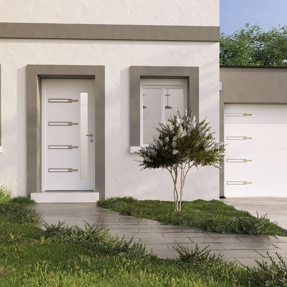 IIZII - DECOR SAM POUR PORTE PORTAIL PORTE DE GARAGE ALU INOX
