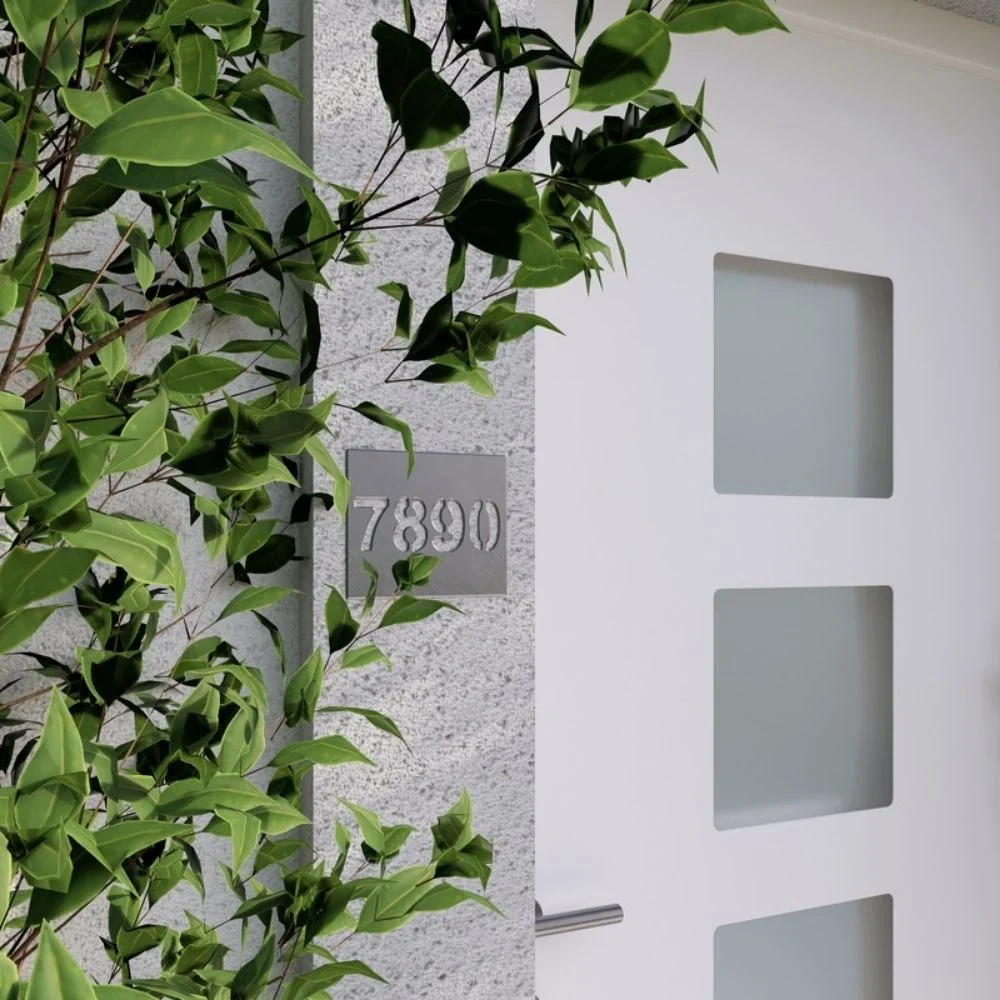 ZENORA - Plaque numéro de maison en métal - Plaque numéro de rue