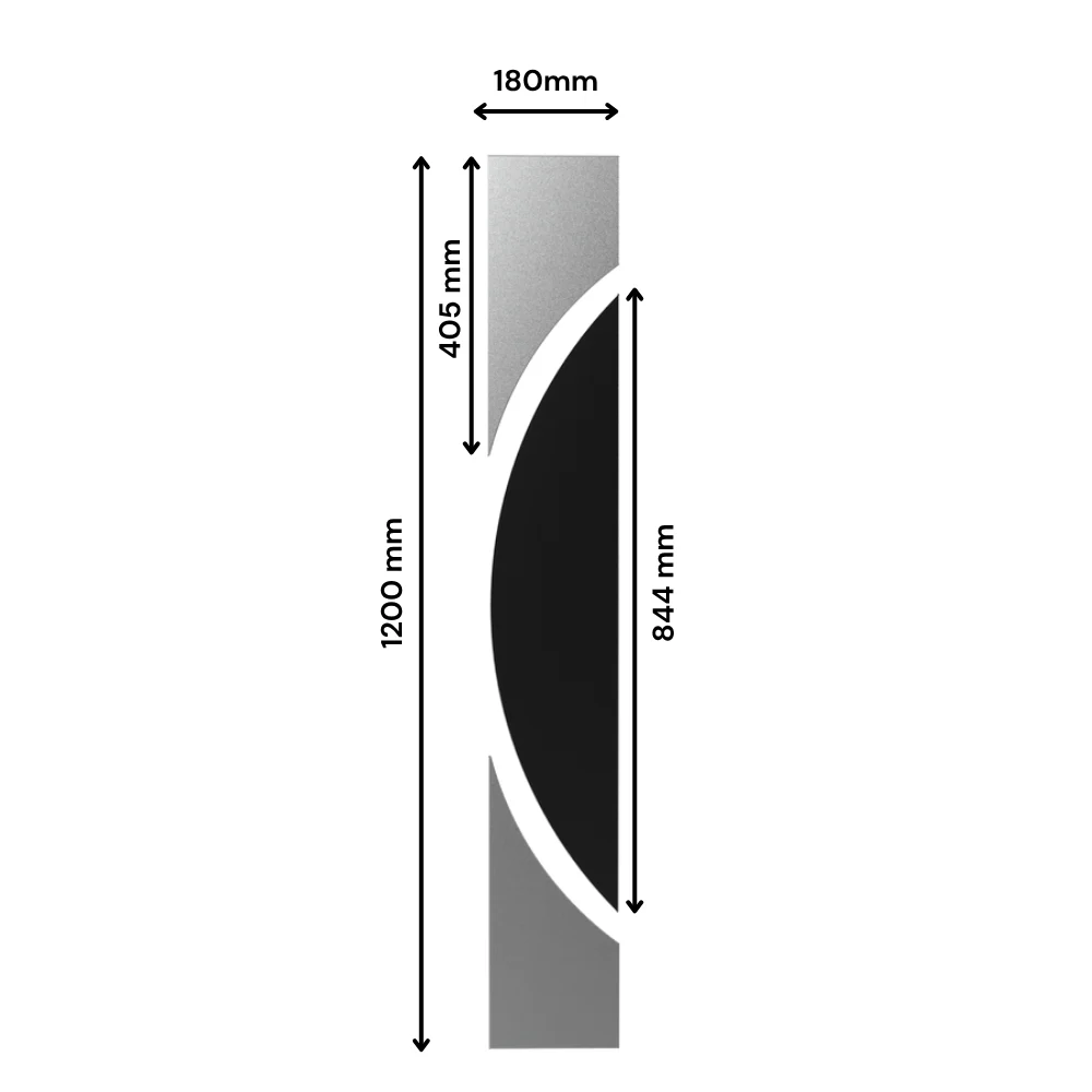 ELIX - Décor alu brossé pour porte d’entrée ou intérieure – Design moderne et lumineux – Image 5