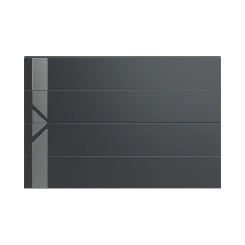 ZUMA - Décor alu inox porte garage - Déco porte de garage sectionnelle