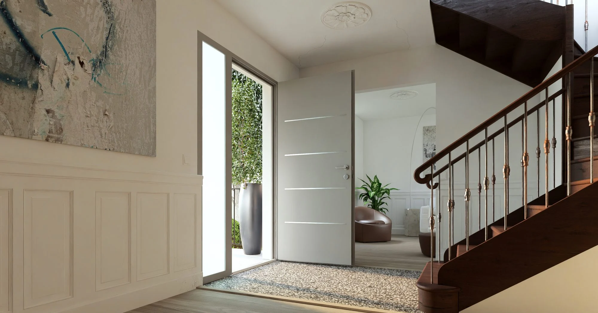 Le concept IIZII, les décors a coller pour la rénovation de portes