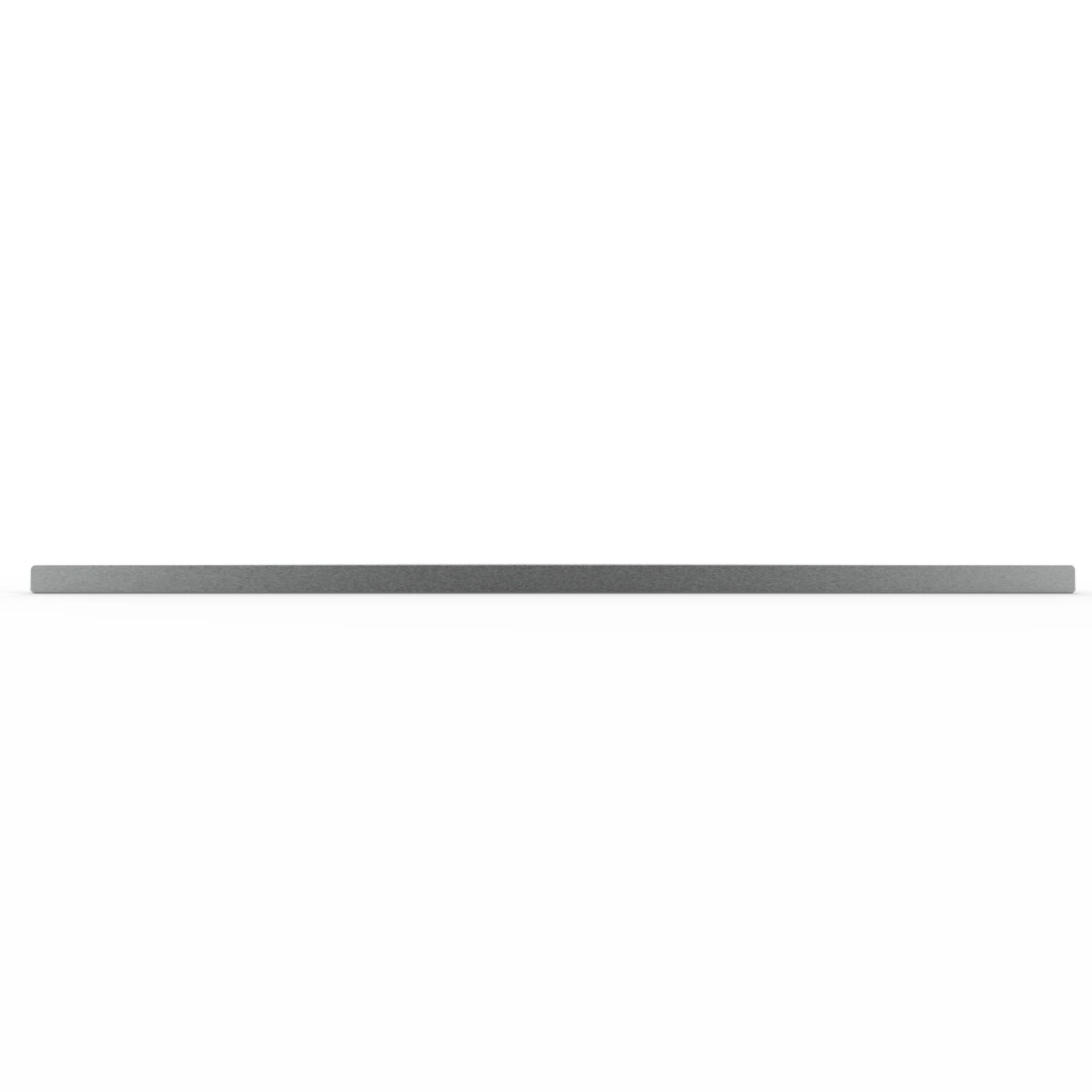 Lot de 4baguettes - Décoration Aluinox brossé à coller - 700x20mm